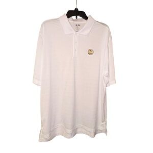 Adidas Climalite PGA Golf Polo‎ Shirt Mens XL White Performance Private Club